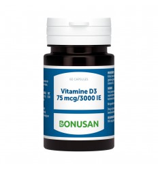 Bonusan Vitamine D3 75 mcg 60 softgels