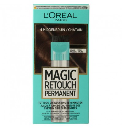 Magic Retouch Permanente haarkleuring nr 4 middenbruin