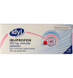 Idyl Ibuprofen 200 mg suikervrij 40 tabletten