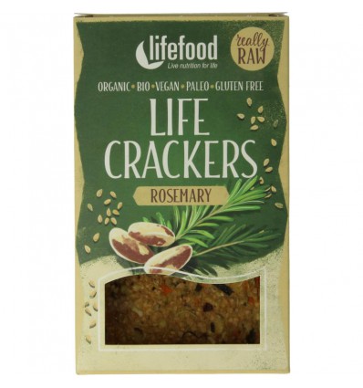 Lifefood Life crackers rozemarijn raw bio 90 gram
