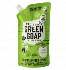 Marcels Green Soap allesreiniger navulling basil&vertigr