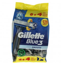 Gillette blue iii wegwerp 8+4 12 stuks