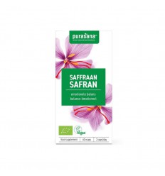 Purasana saffraan extract 15 mg biologisch 60 vcaps