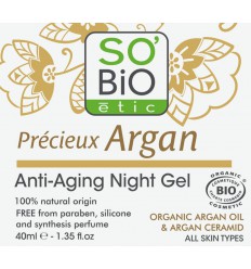 So Bio Etic Argan anti-aging night gel 40 ml