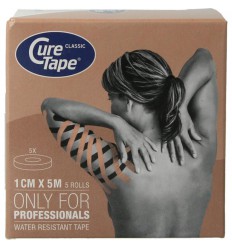 Curetape cure tape 1cm x 5mt beige 5 stuks