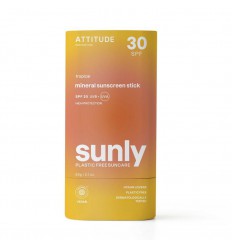 Attitude Sunly zonnebrandstick SPF30 tropisch 60 gram