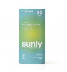 Attitude Sunly zonnebrandstick SPF30 parfumvrij 60 gram