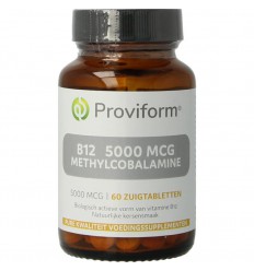 Proviform Vitamine B12 5000 mcg methy 60 zuigtabletten