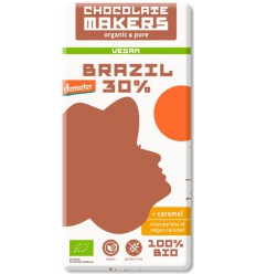 Chocolatemakers brazil karamel 30% ve dem bio 80 gram