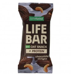 Lifefood Lifebar oatsnack proteine chocolate delight biologisch 40 gram