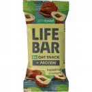 Lifefood Lifebar oatsnack proteine hazelnoot crunch biologisch 40 gram