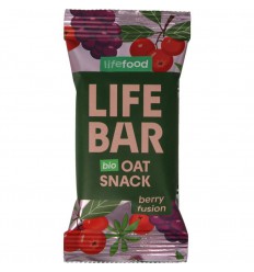 Lifefood Lifebar oatsnack berry fusion biologisch 40 gram
