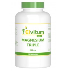 Elvitum Magnesium triple 200 mg 180 tabletten