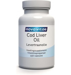 Nova Vitae Levertraanolie 450 capsules