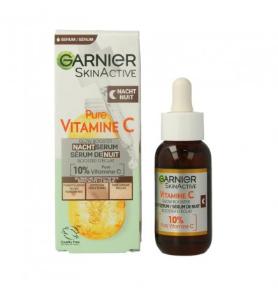 Garnier SkinActive nachtserum vitamine C hyaluronzuur 30 ml
